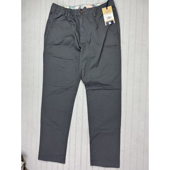 Chubbies Size M Mens Twill Pants The Must Originals Gray 30" Inseam Draw… - Picture 1 of 5